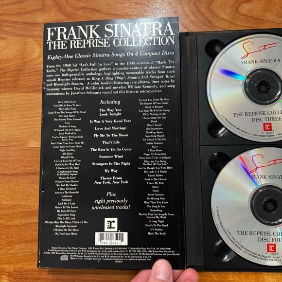 Vtg Frank Sinatra The Reprise Collection 1990 81 Tracks 4 CD Box Set EUC Tested - Picture 10 of 15